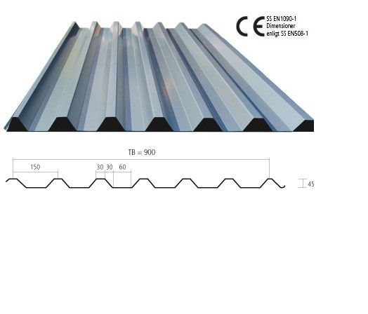Takplater ute aluminium