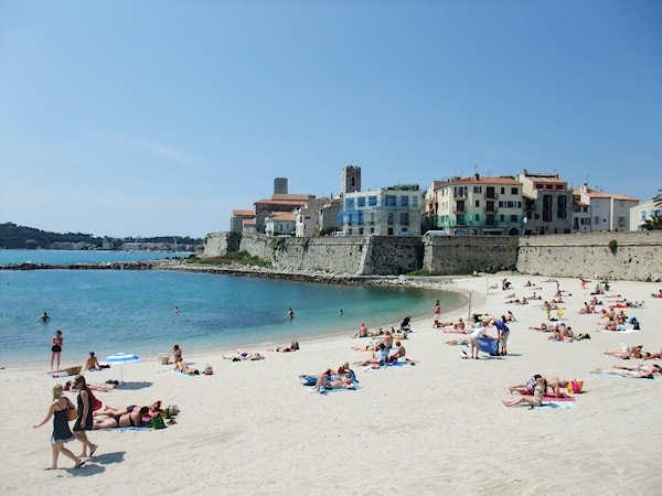 Strand I Antibes Galleribilde