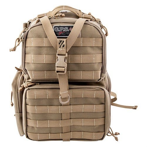 range backpack with pistol cases