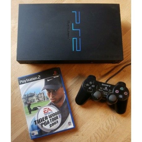 Playstation 2: Komplett konsoll med Tiger Woods PGA Tour Playstation 2 med utstyr | FINN.no