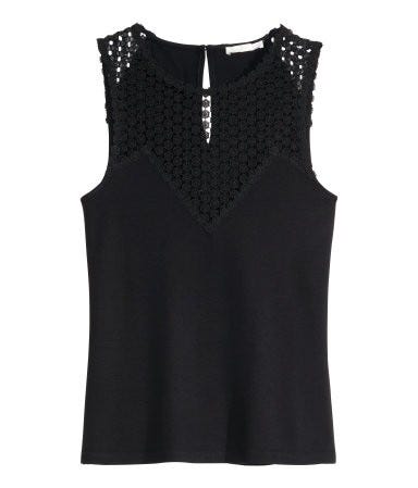 Buy 3 Pay For 2 Sort Black Top Topp H M Xs 34 Elegant Party Bryllup Wedding Finn No