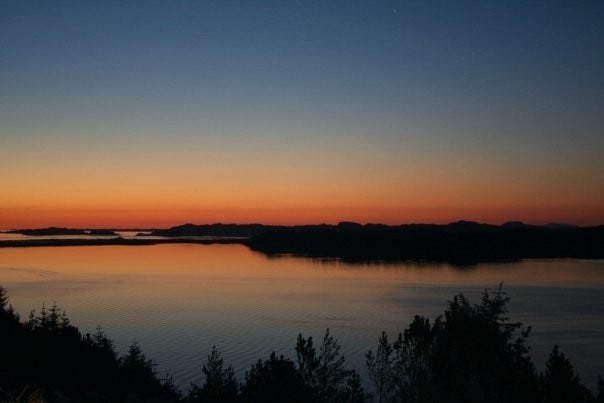 Sommernatt på Herdla Galleribilde