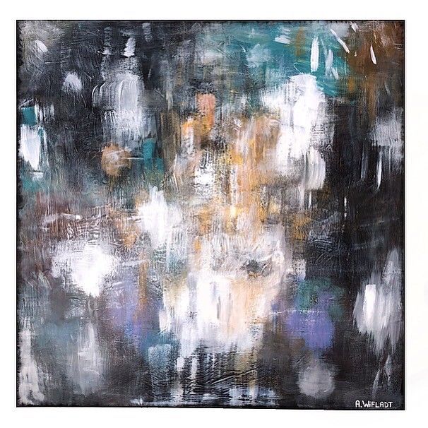 Abstrakt maleri | FINN.no Abstrakt maleri 90x90cm | FINN.no
