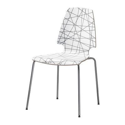 Vilmar spisestol hvit med sorte striper | FINN.no 4 VILMAR spisestoler fra IKEA | FINN.no