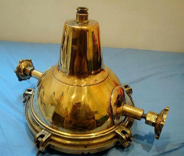 Skjelden Retro maritim lyskasterlampe i messing | FINN.no Maritim lampe | FINN.no