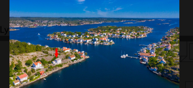 Lyngør sett fra luften Galleribilde