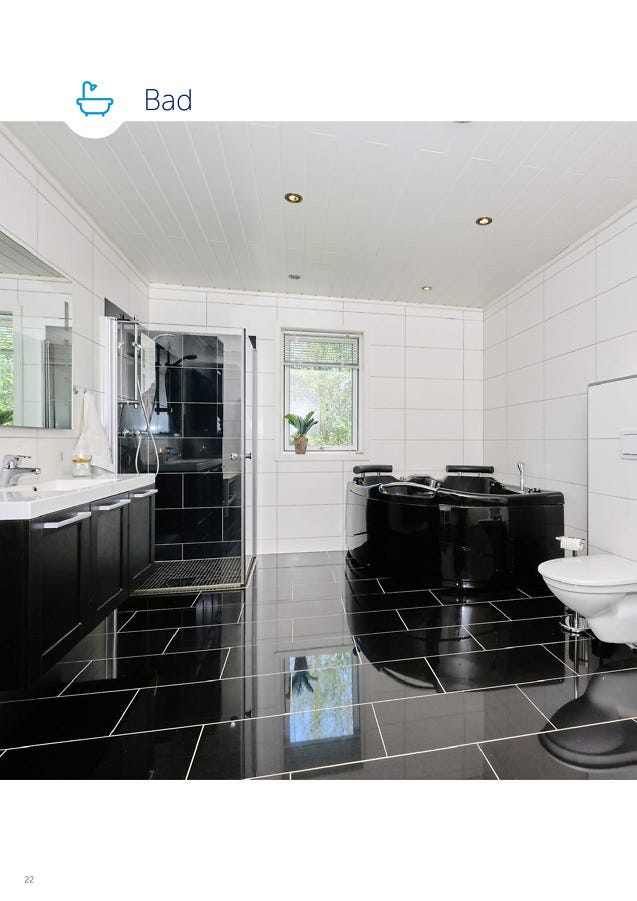 To veldig flotte bad - her er hovedbadet Galleribilde