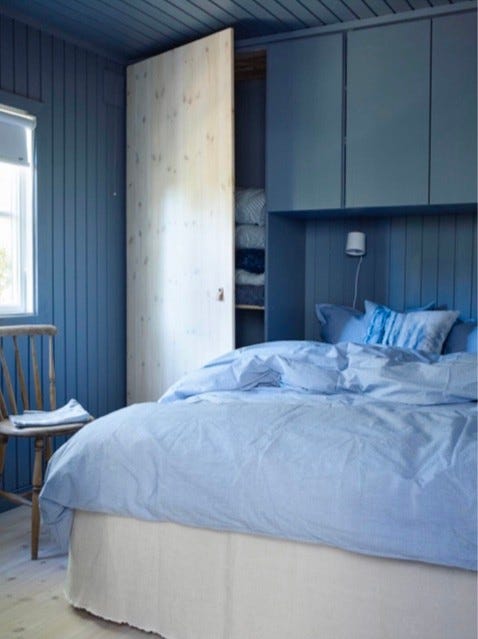Master bedroom med skap til klær Galleribilde