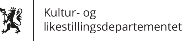 Kultur- og likestillingsdepartementet logo