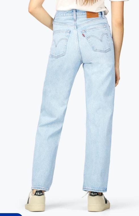 LEVIS Ribcage Straight Ankle Jeans 