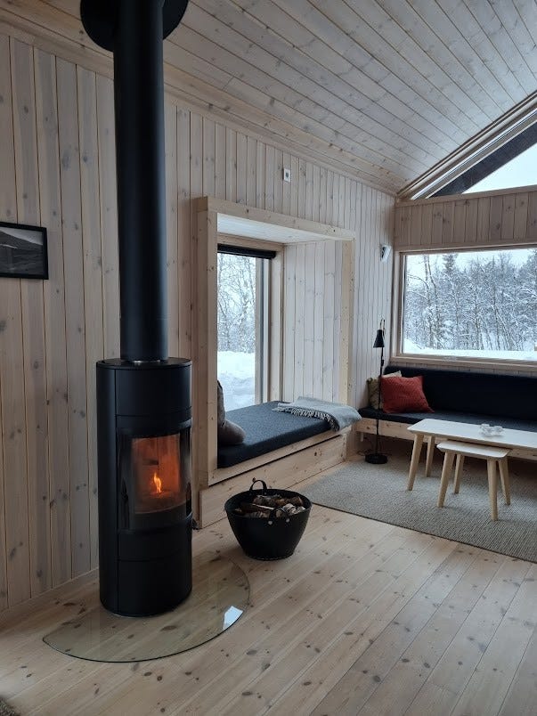 Stue med karnapp Galleribilde