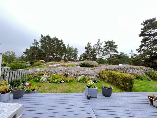 Utsikt fra terrassen Galleribilde