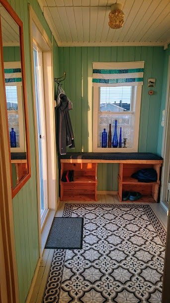 Gangen - med nattsola rett inn Galleribilde