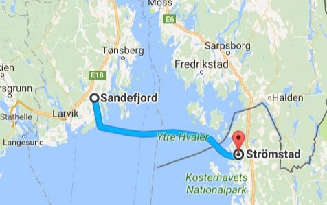 Ta gjerne fergen mellom Sandefjord og Strømstad, under 3 timer, en flott overfart, med taxfree, god og stor buffet med drikke, samt GRATIS med bil, om du melder deg inn hos Fjordline. Galleribilde