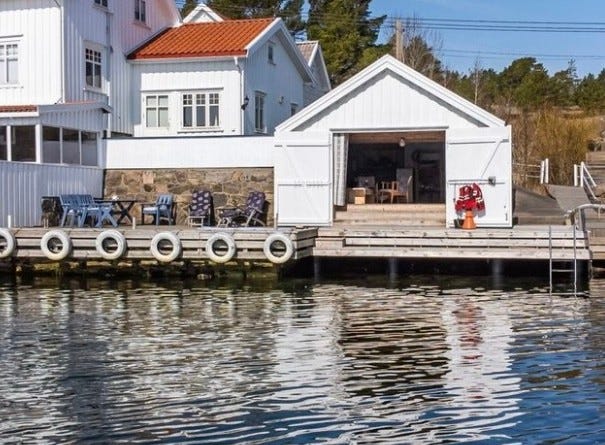 Båthuset og brygga Galleribilde