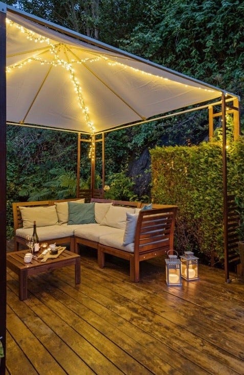 Flere sitteplasser på terasse på baksiden (oppgradert terassebord) Galleribilde