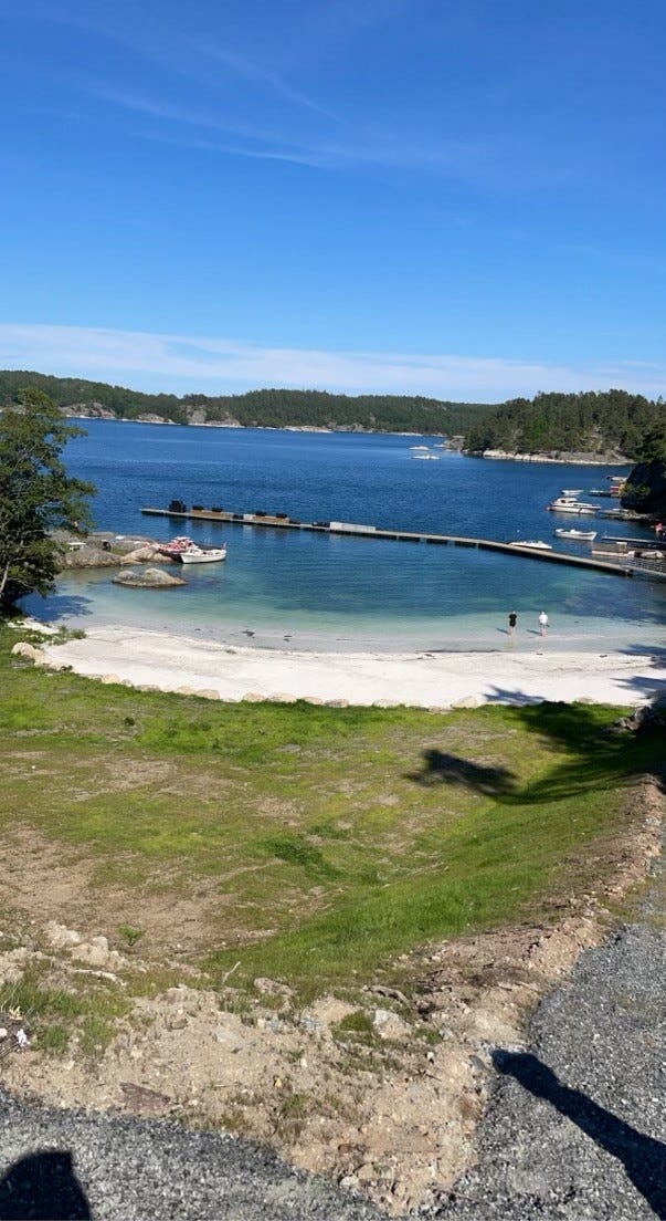 Sandstrand på området Galleribilde