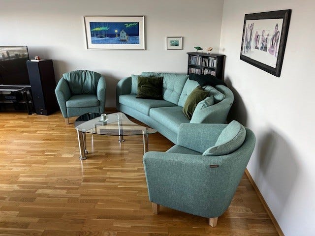 Stue med salong Galleribilde