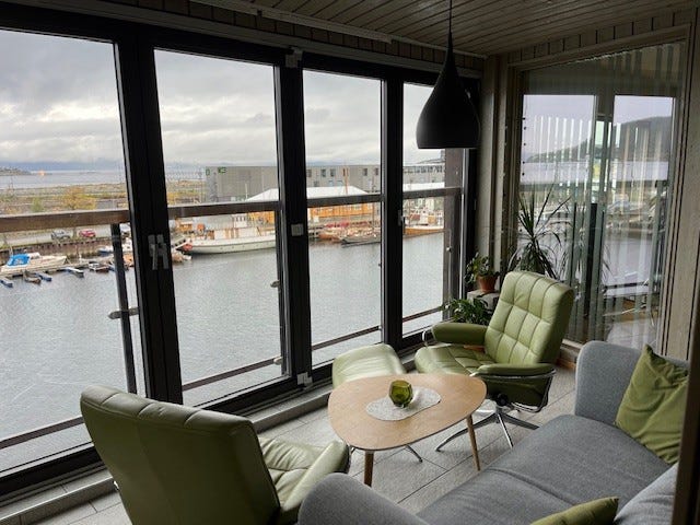 Innglasset veranda Galleribilde