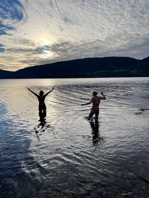 Kveldsbad Galleribilde