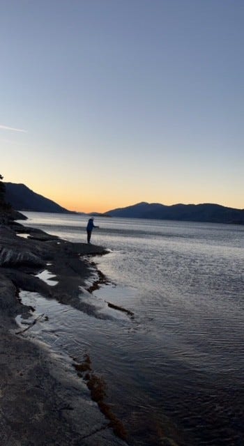 Fiskemulighet rett utenfor døra Galleribilde