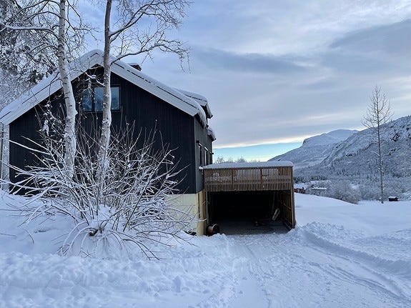 utsikt til skisenteret Galleribilde