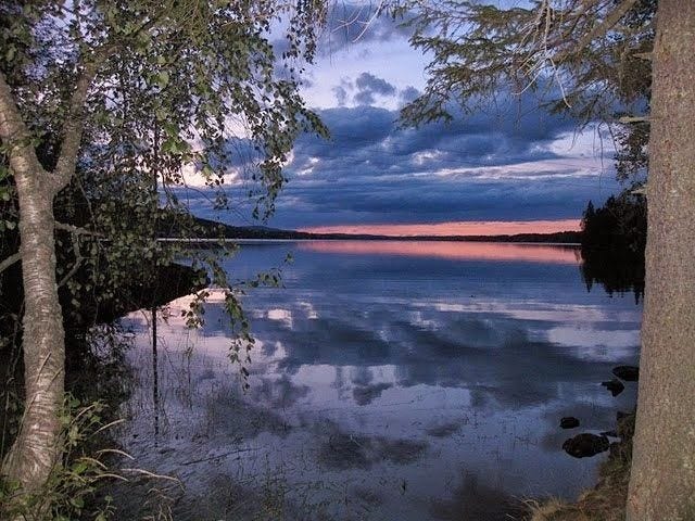 Aftenstemning Einafjorden Galleribilde