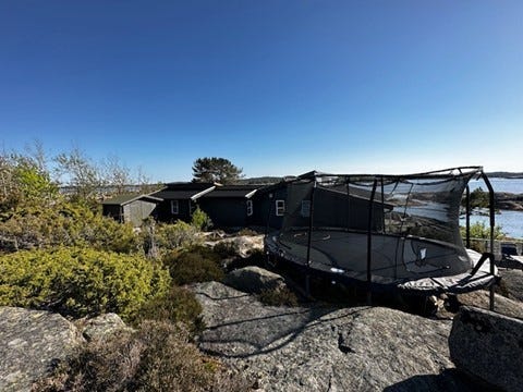 Stor trampoline Galleribilde