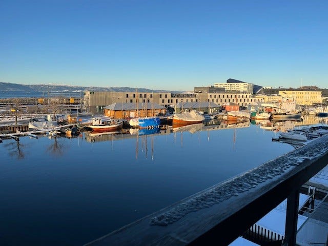 Utsikt mot veteranbåthavna Galleribilde