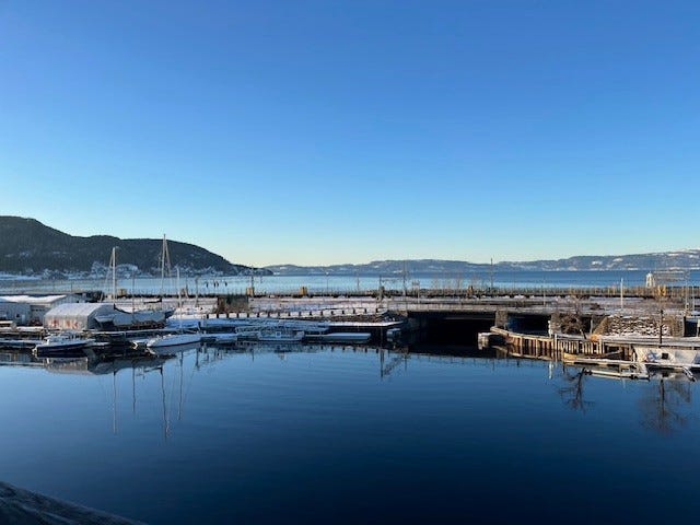 Utsikt fra glassverandaen Galleribilde