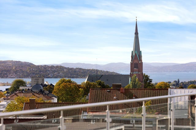 Takterrasse med panorama