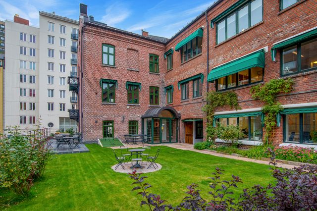 Fasaden sett fra hagen