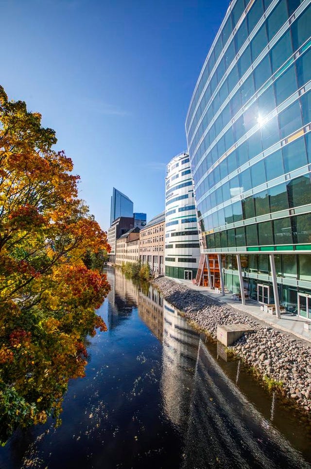 Flott beliggenhet langs Akerselva