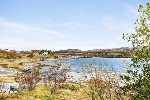 Eiendommen er omringet av fine omgivelser med gode turmuligheter. Fra eiendommen er det kun 810 meter til nærmeste dagligvarebutikk.