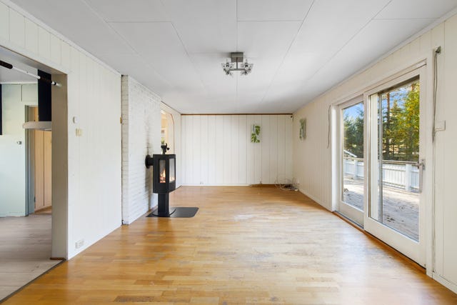 Utgang til terrasse fra stue