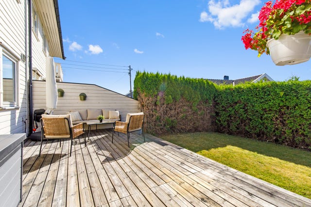 Terrasse på hele 37kvm.