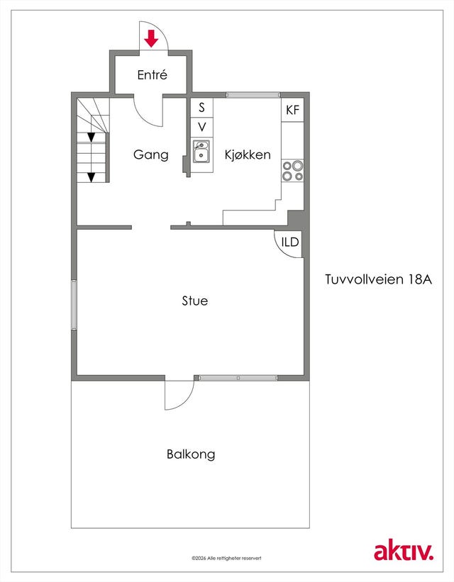 Planskisse av 1. etasje