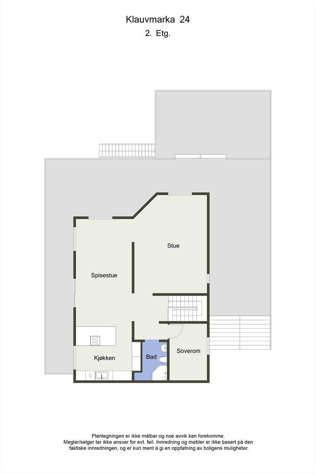Planskisse 2D - 2.etasje