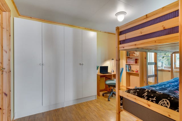 Soverommet er på ca. 11 m².