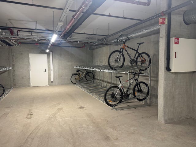 Sykkelparkering i garasjen