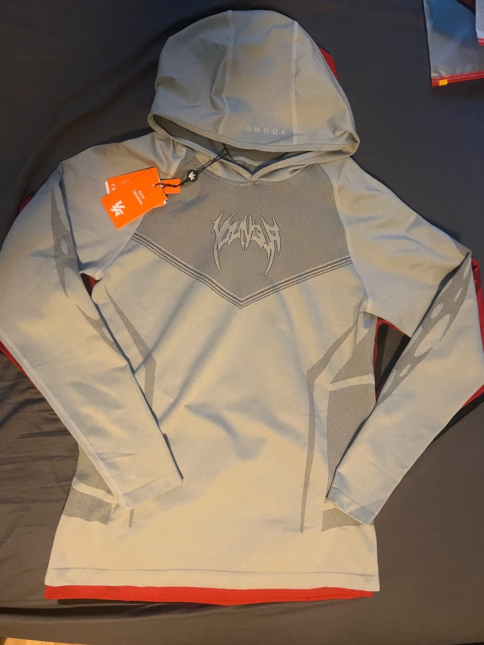 warrior compression compression hoodie shirt