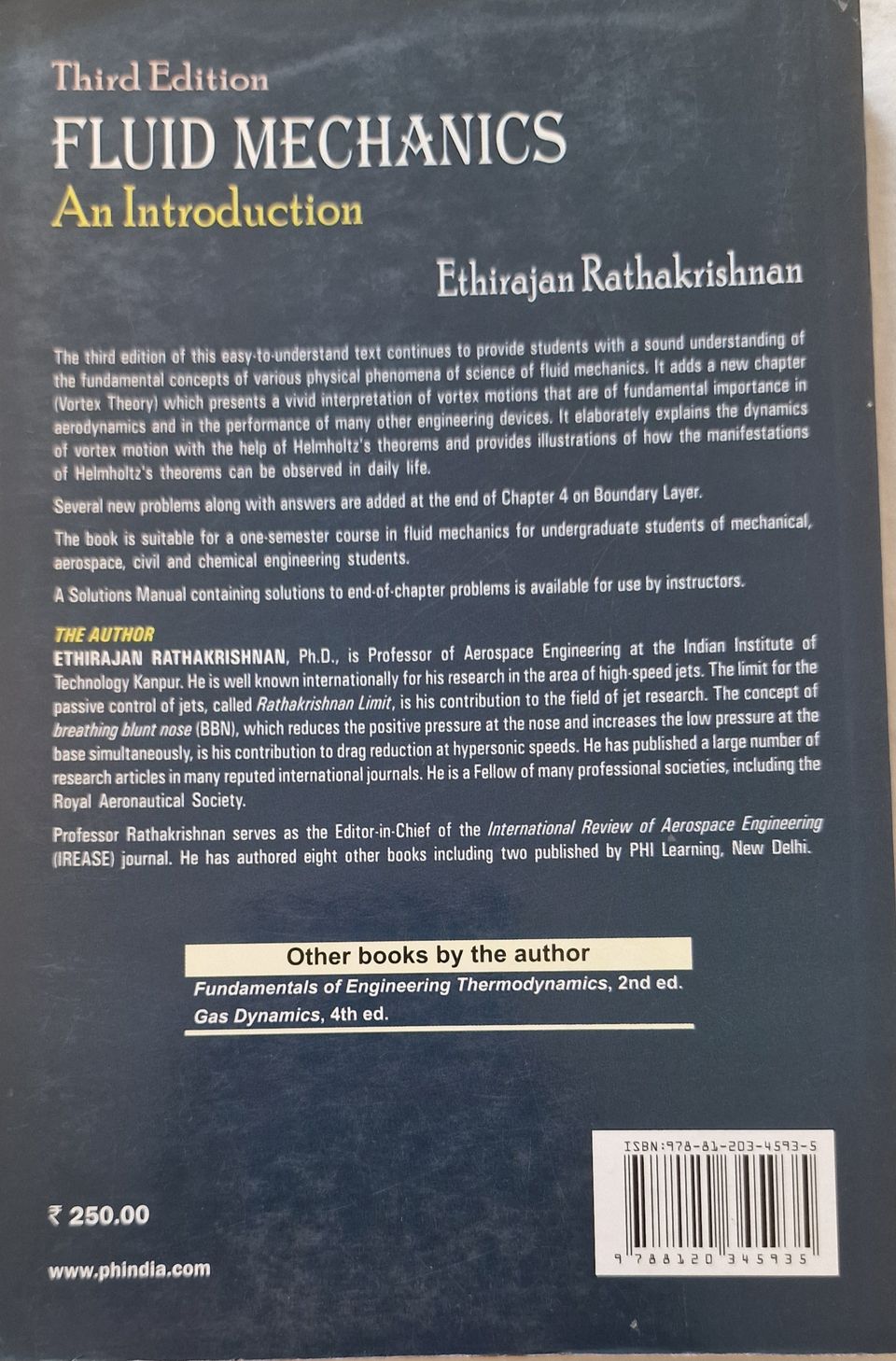Fluid Mechanics: An Introduction [ペーパーバック] Rathakrishnan， Ethirajan Fluid Mechanics: An Introduction, Third Edition eBook