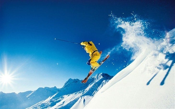 20 ski senter i Alpes d'Azur. Ca to timer å kjøre Galleribilde