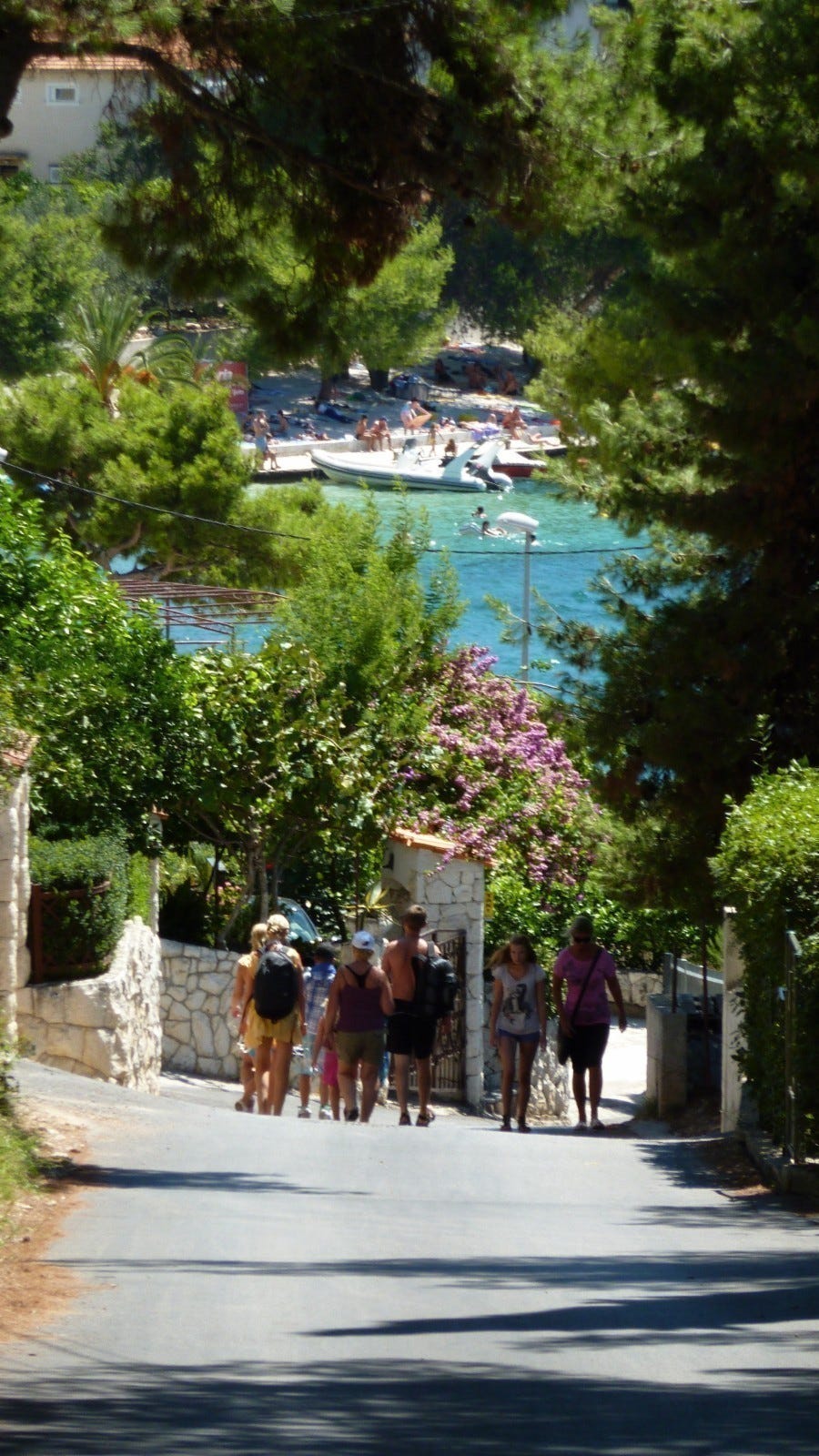 Veien ned til nærmeste strand. Galleribilde