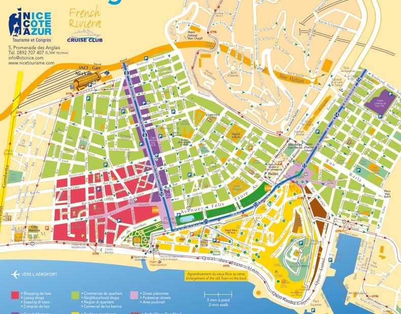 Street plan of the city Galleribilde