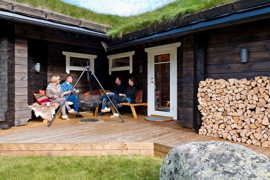 Lun bålpannekrok. Galleribilde