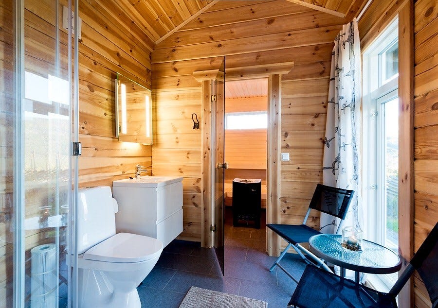 Bad i anneks,med badstue. Galleribilde