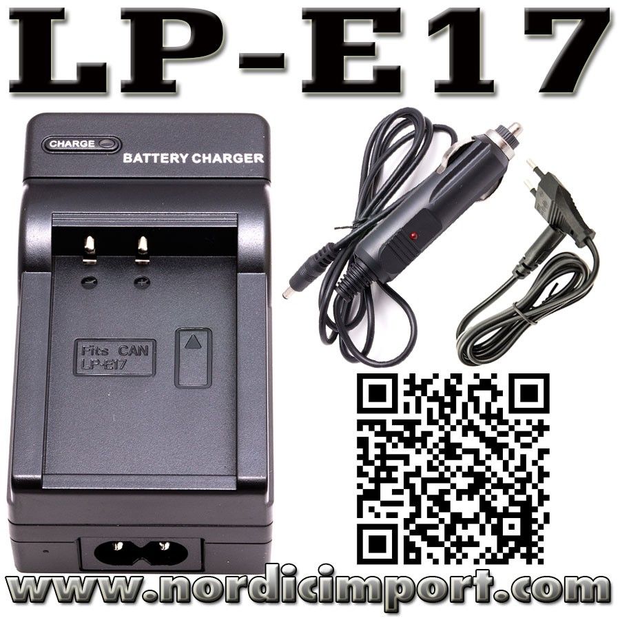 LP E17 Duo lader til EOS 8000D200D800D77DM653760D Canon EOS 200D Battery & Charger