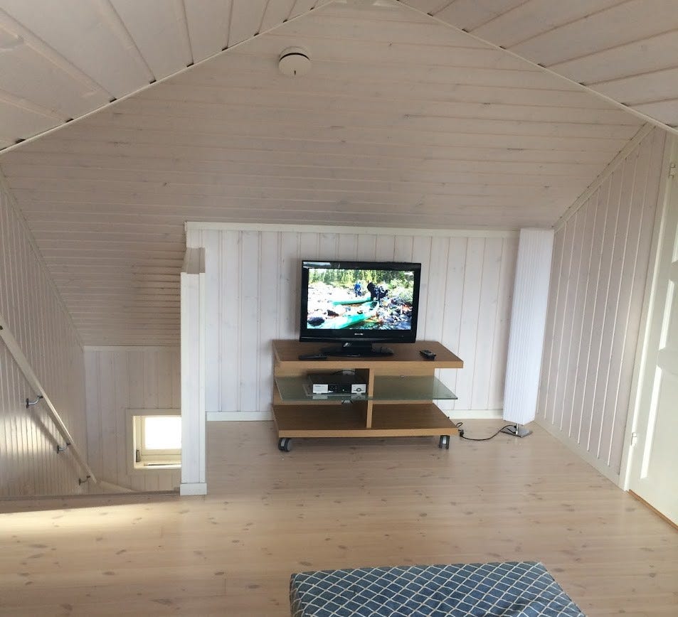 Tv-krok på loftet Galleribilde
