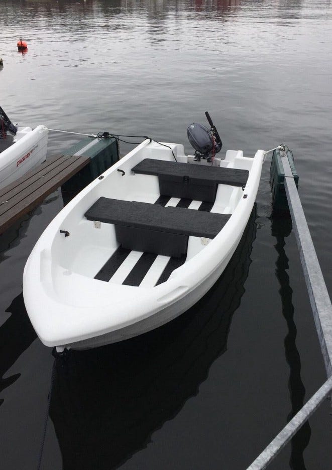 Pioner 14 fot med 8 hk Galleribilde